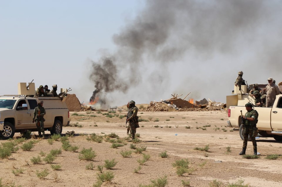 تدمير 3 مضافات لداعش في ديالى