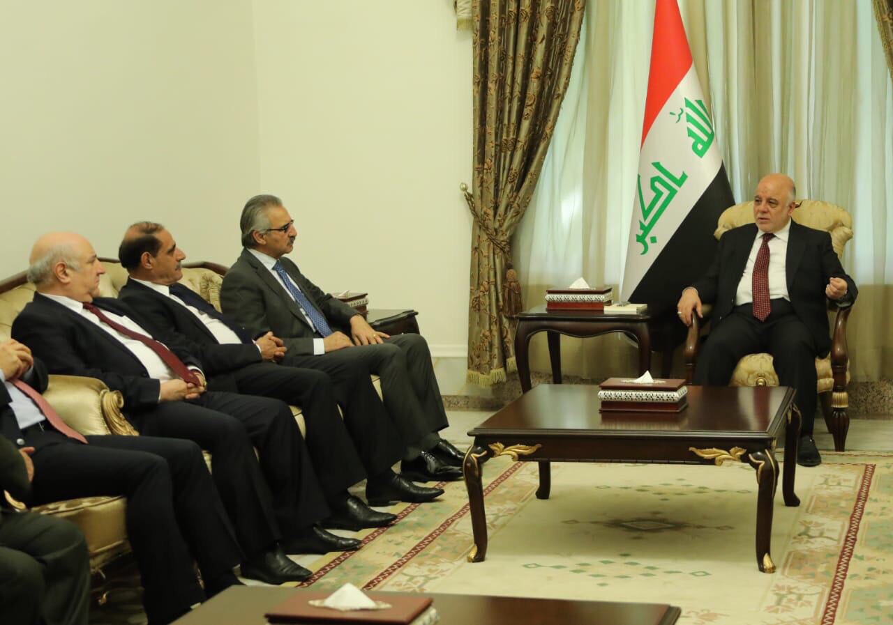رئيس مجلس الوزراء  يستقبل وفد الاتحاد الوطني الكردستاني