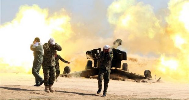 الحشد الشعبي يدمر مضافة لـ “داعش” على الحدود العراقية السورية