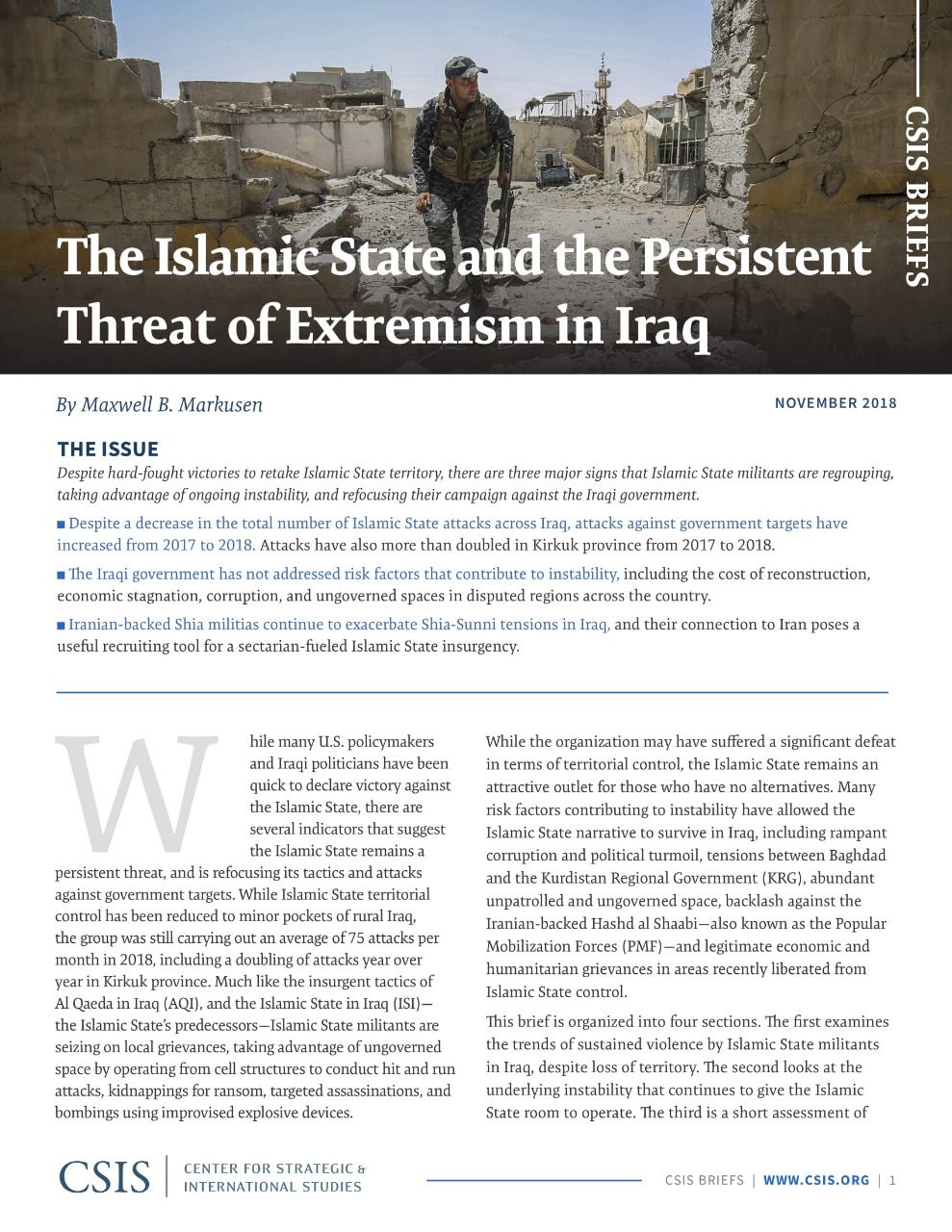 تقرير أميركي: داعش لم يُسحق في العراق والسبب حكومته