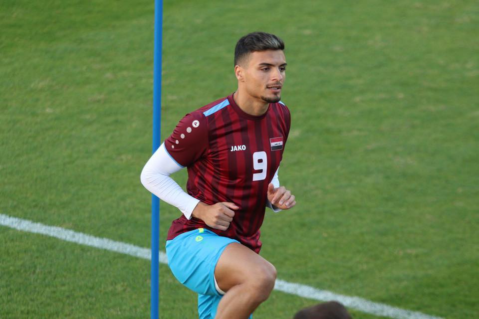 اصابة احمد ياسين خلال تدريبات المنتخب الوطني