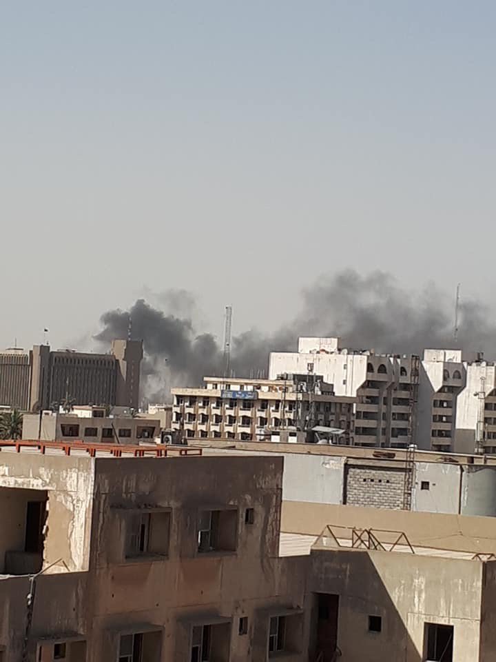 حريق في مخزن لصناديق الاقتراع في بغداد