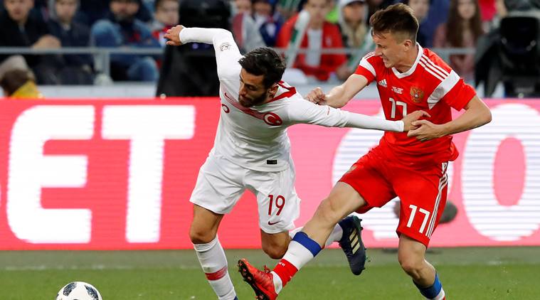 روسيا تتعادل 1-1 مع تركيا في مباراتها الودية الأخيرة قبل كأس العالم