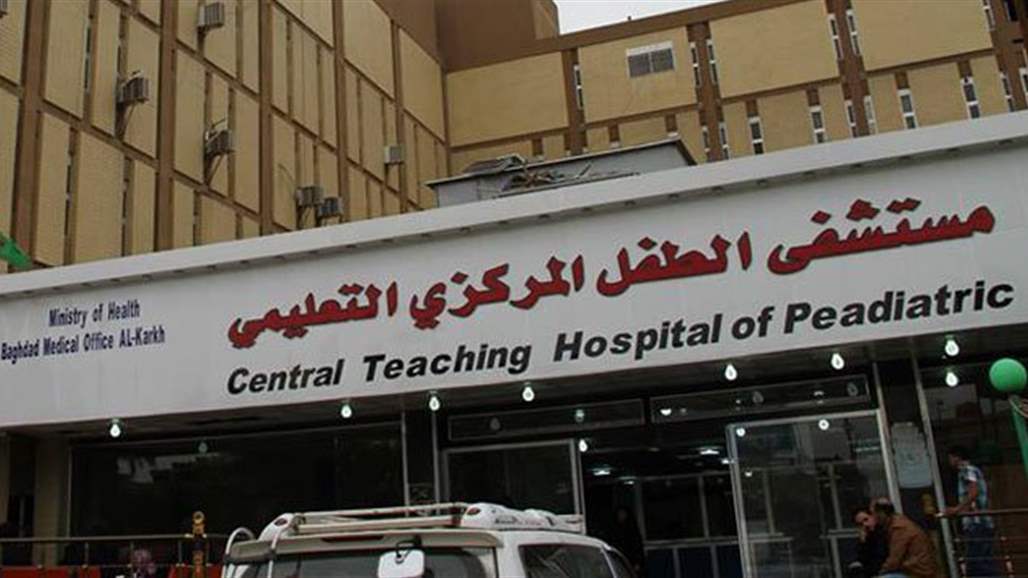 حريق بالطابق الثالث في مستشفى الطفل غربي بغداد