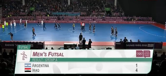 شباب الصالات يثأر للعراق ويهزم الارجنتين برباعية في الاولمبياد