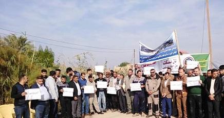 معتصمو محطات كهرباء الديوانية يتركون مواقع العمل