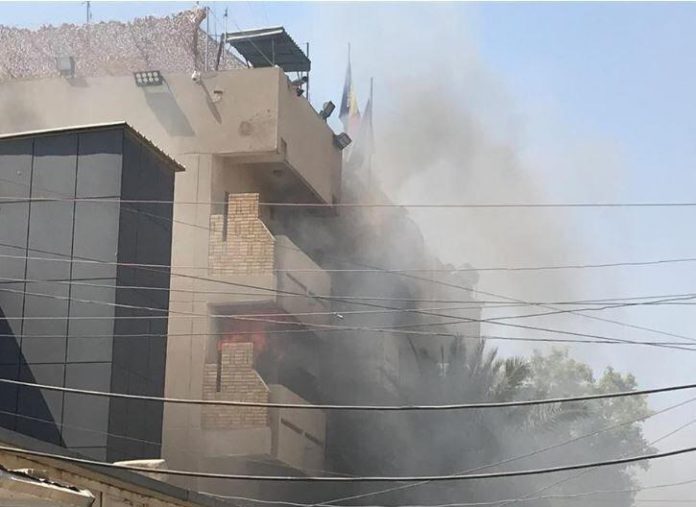 اندلاع حريق في السفارة الرومانية ببغداد