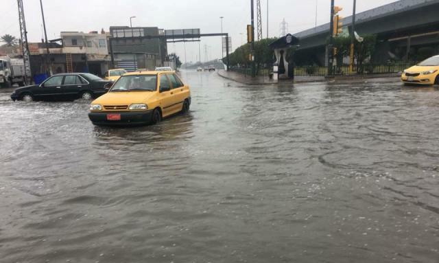 الامطار تغرق حي الصحة في بغداد