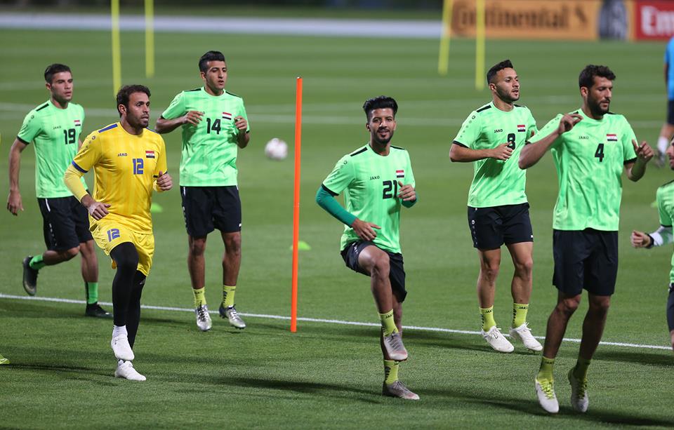 أسود الرافدين يخوضون أول تدريب استعداداً لموقعة إيران وسط معنويات مرتفعة