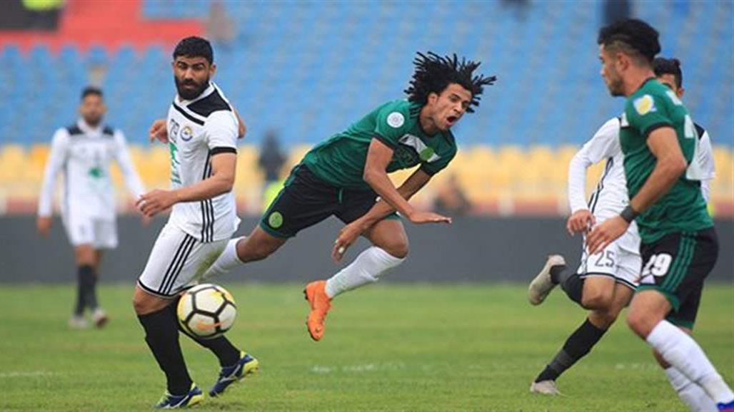 التعادل الايجابي يسيطر على مواجهة النفط والزوراء في ممتاز الكرة