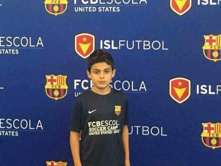 نيثن شمو..اول لاعب عراقي ينتقل رسمياً الى برشلونة