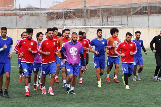 النوارس تخوض مرانها الاخير في بغداد استعداداً للجيش السوري