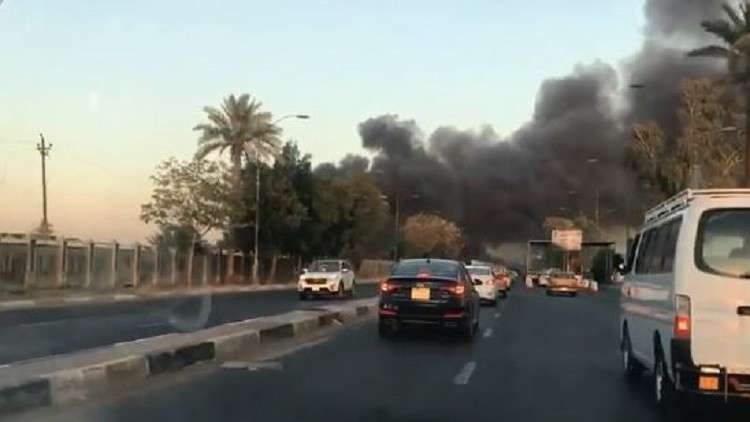 فيديو .. حريق هائل في مخازن الزيوت في شارع الظلال