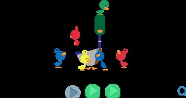 حدث جوجل شعاره اليوم احتفالا بعيد الأب، وكان على شكل عائلة من البط