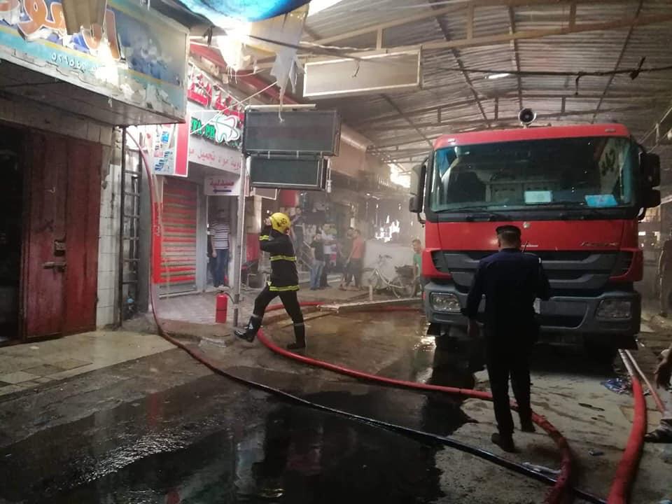 الدفاع المدني يخمد حريقا في بعقوبة