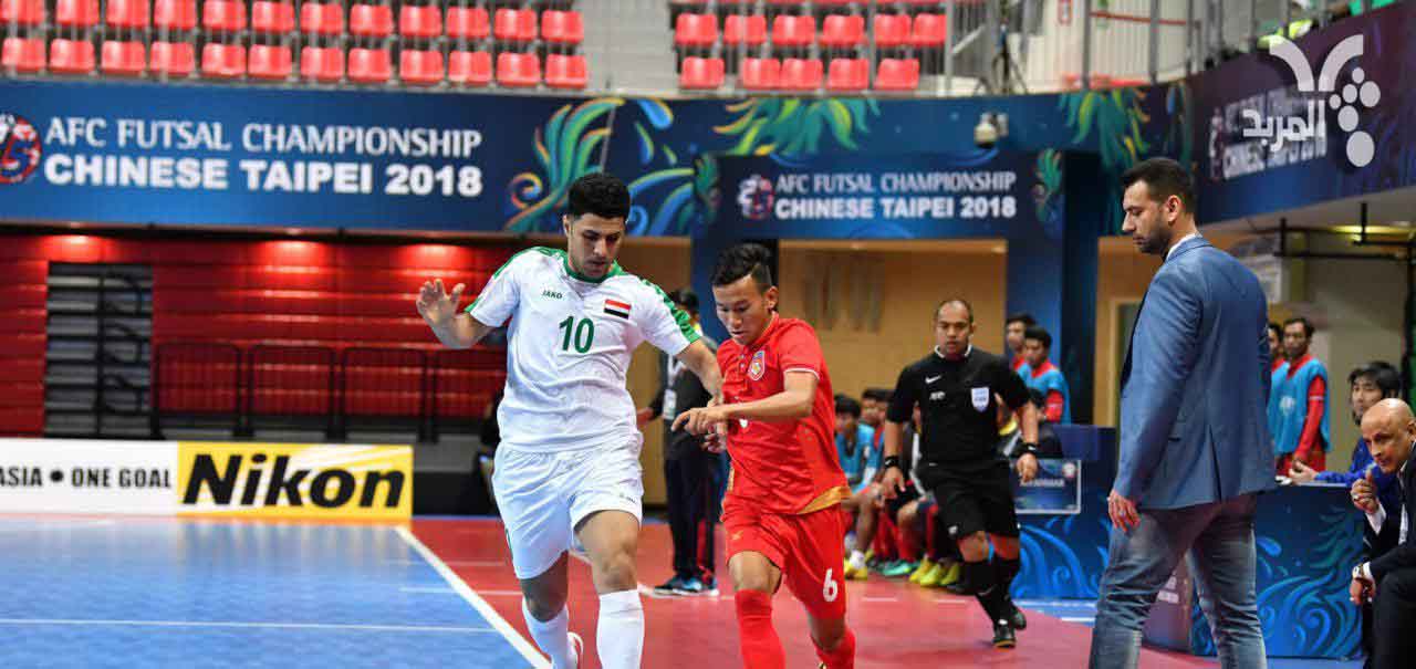 منتخبنا يحقق فوزه الثاني على التوالي ببطولة اسيا لكرة الصالات