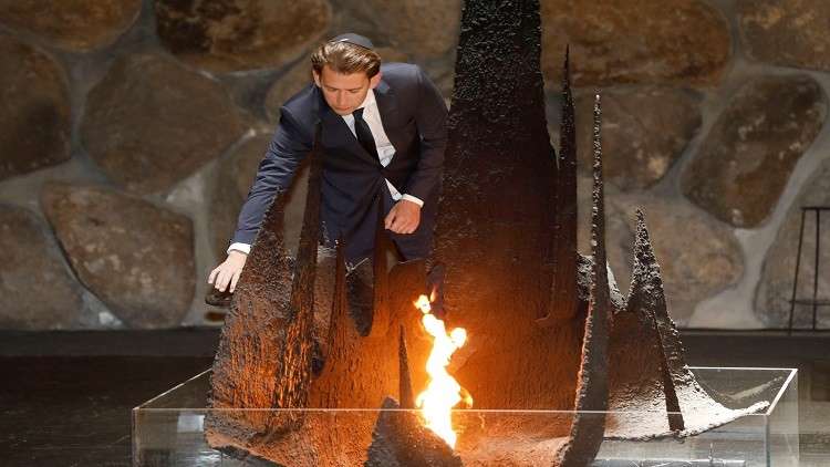 مستشار النمسا ثاني رئيس يزور حائط المبكى بعد ترامب