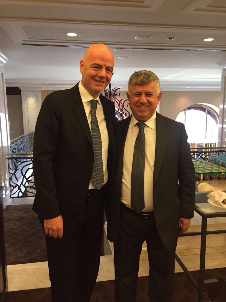 انفانتينو ومسعود يبحثان رفع الحظر عن بغداد في الأشهر المقبلة