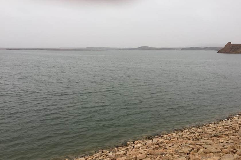 امتلاء بحيرة سد الوند في ديالى بسبب السيول