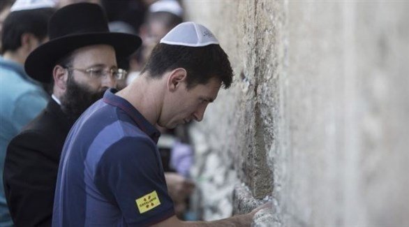 ميسي في القدس احتفالاً بإعلانها عاصمة لإسرائيل