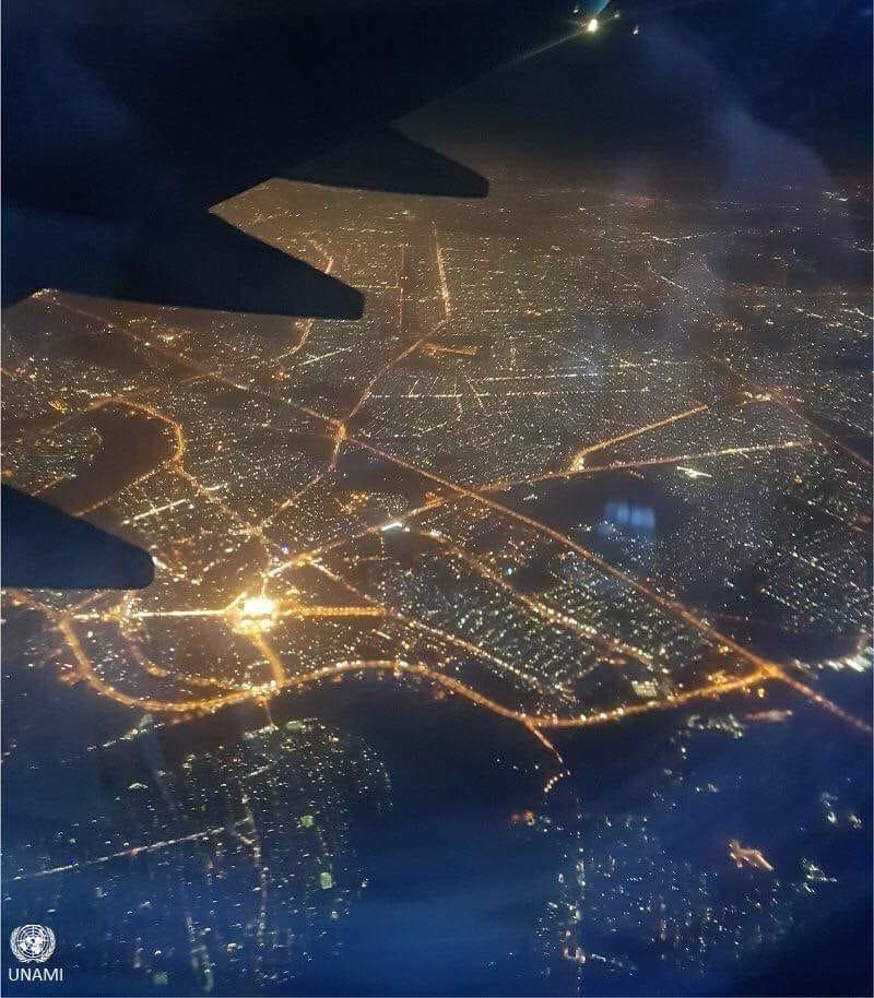 الامم المتحدة تنشر صورة ليليلة للعاصمة بغداد