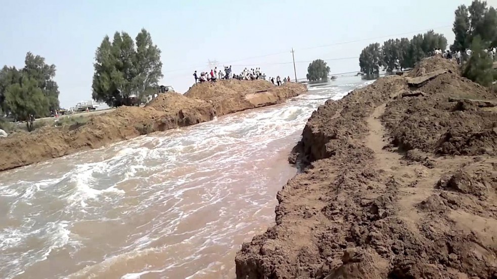 بالفيديو..تدفق مياه الأمطار في قضاء كلر بالسليمانية