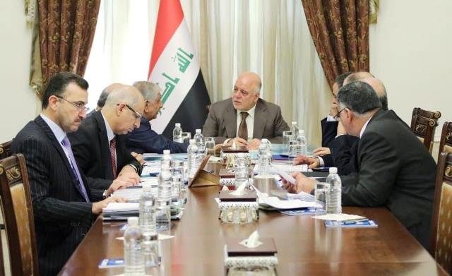 الطاقة الوزارية تعقد اجتماعا برئاسة العبادي وتتخذ أربعة قرارات