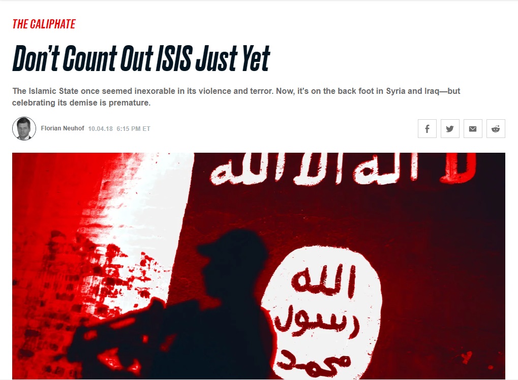 ديلي بيست: داعش بدأ بتكوين جماعات شمال العراق بعد الخسائر التي مني بها